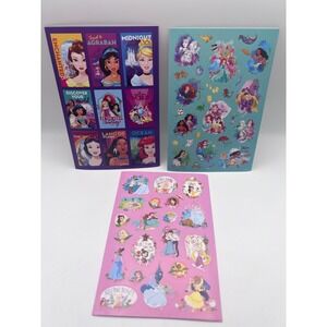 Disney Princess Stickers Lot of 9 Sheets